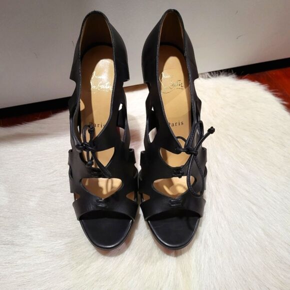 Christian Louboutin Fossil 140 Calf Stilletto Heel Sz 40.5 with Dust Bag - Picture 11 of 12